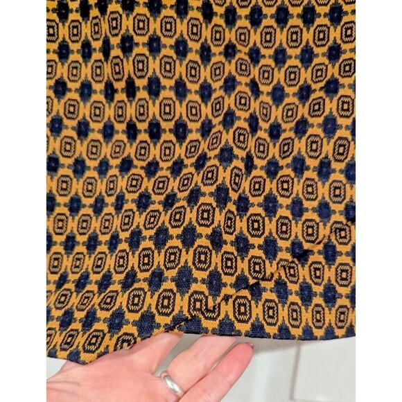 Cabi Mini Skirt Geometric Gold Black Pattern Womens Medium - Picture 2 of 5